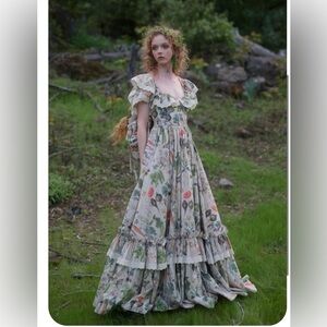 NWT rare sold-out Selkie THE GARDEN BOTANICS SWAN RITZ Gown XL